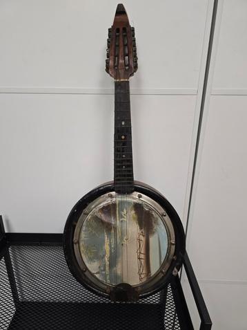 Antieke mandoline banjo gesigneerd, Musique & Instruments, Instruments à corde | Banjos, Enlèvement ou Envoi, Comme neuf