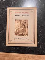 Peintres nouveaux André Masson par Pascal Pia, Gelezen, Ophalen of Verzenden, Pascal Pia, Schilder- en Tekenkunst