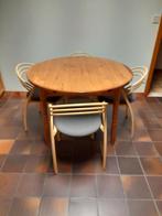 keukentafel met stoelen, Huis en Inrichting, Ophalen, Gebruikt, 100 tot 150 cm, Rond