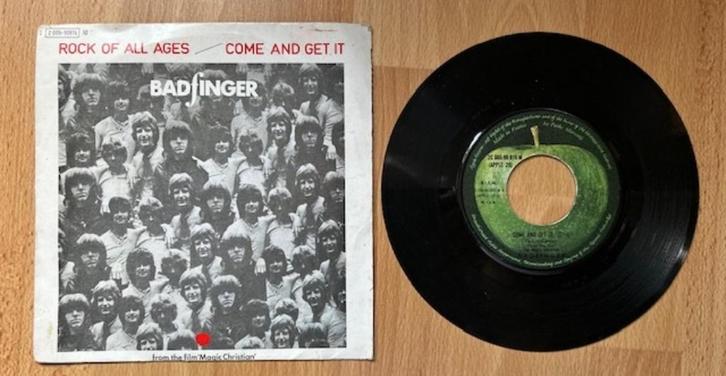 45T SINGLE BADFINGER COME AND GET IT, ROCK OF AGES BEATLES, Cd's en Dvd's, Vinyl Singles, Gebruikt, Single, Pop, 7 inch, Ophalen of Verzenden
