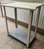 metalen dokters tafeltje afmetingen B43cm, L72cm, H77cm, Huis en Inrichting, Ophalen, Gebruikt
