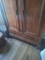 Antieke kleerkast, Huis en Inrichting, Ophalen, Gebruikt, Met hangruimte