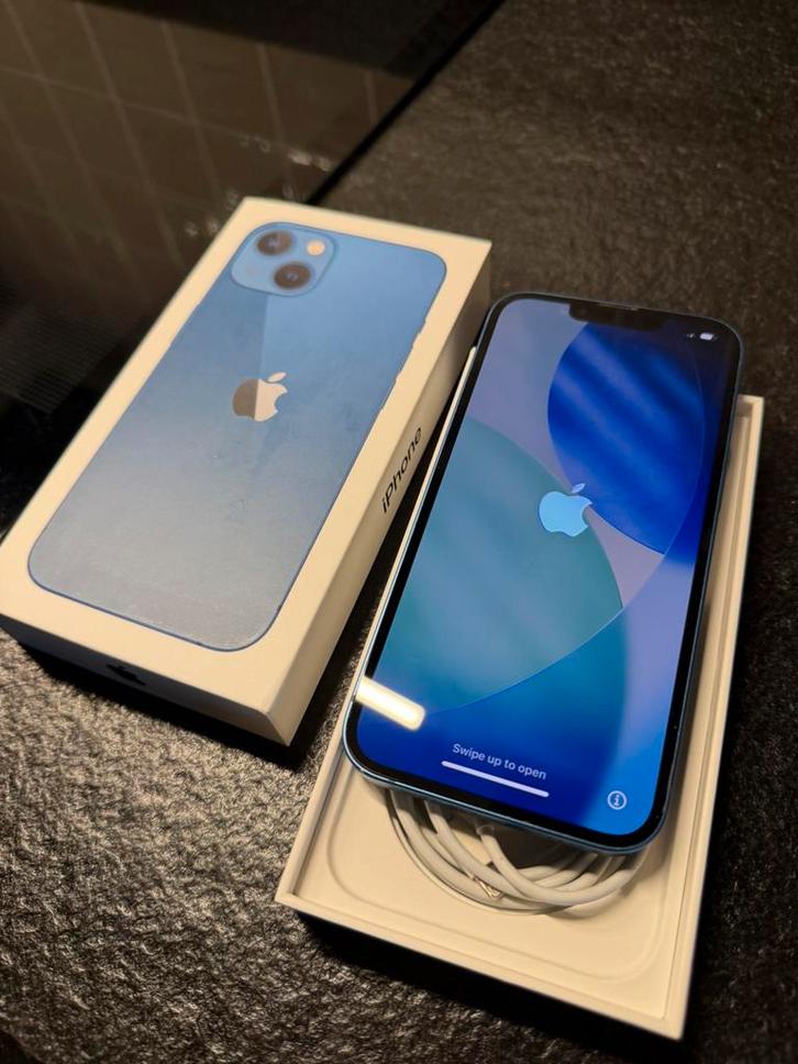 iPhone 13 , Blauw, in topstaat!, Telecommunicatie, Mobiele telefoons | Apple iPhone, iPhone 13, Blauw, Ophalen