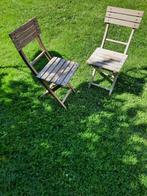 2 opvouwbare houten stoelen, Ophalen, Hout