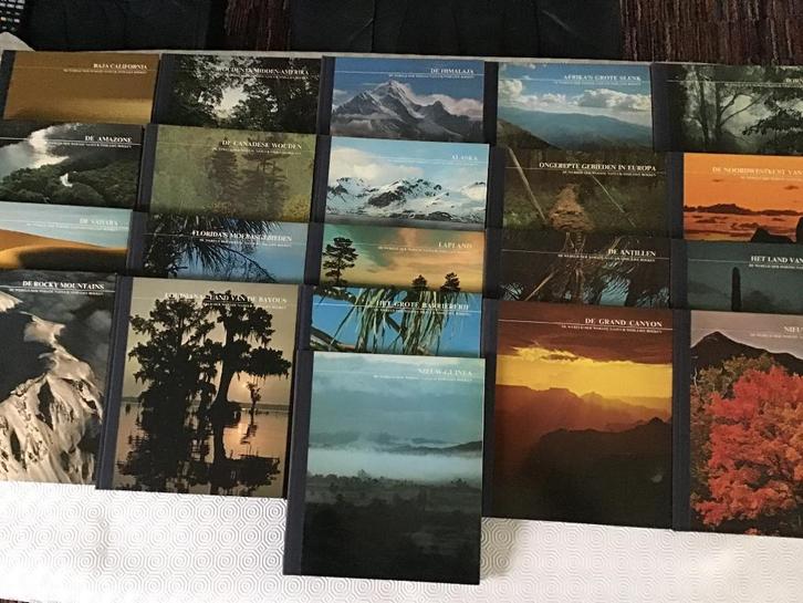 21 boeken : De wereld der woeste natuur/Time-Life, Boeken, Natuur, Zo goed als nieuw, Ophalen of Verzenden