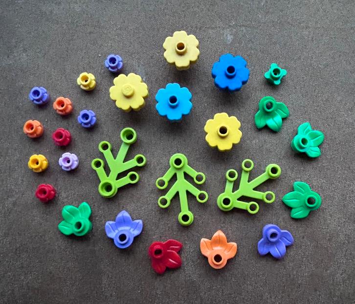 Lego bloemen en planten lot, Kinderen en Baby's, Speelgoed | Duplo en Lego, Zo goed als nieuw, Lego, Losse stenen, Verzenden