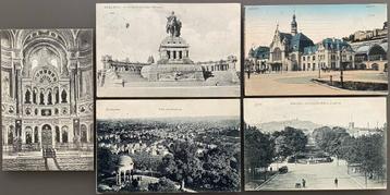 Duitsland 5 oude, verstuurde postkaarten (1904-1922).