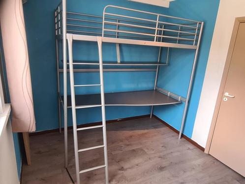 Mooie hoogslaper met bureau, Huis en Inrichting, Slaapkamer | Stapelbedden en Hoogslapers, Gebruikt, Hoogslaper, 90 cm, 200 cm