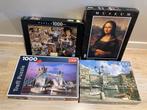 Puzzels 1000 stukjes - pakket van 4 puzzels, Hobby en Vrije tijd, Ophalen, Gebruikt
