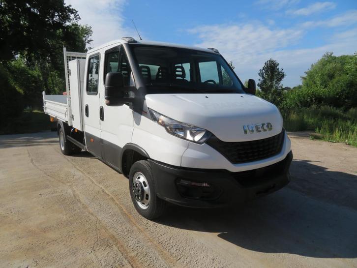 Iveco Daily 35C16 3.0 Dubbel cabine - Kipper - 2021 - €6d, Auto's, Bestelwagens en Lichte vracht, Bedrijf, Te koop, ABS, Airbags
