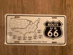 Nummerplaat Route 66, Verzamelen, Ophalen, Zo goed als nieuw, Reclamebord