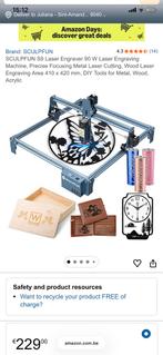 Sculpfun s9 950mm x 410mm, Computers en Software, Laptopstandaarden, Ophalen of Verzenden, Zo goed als nieuw