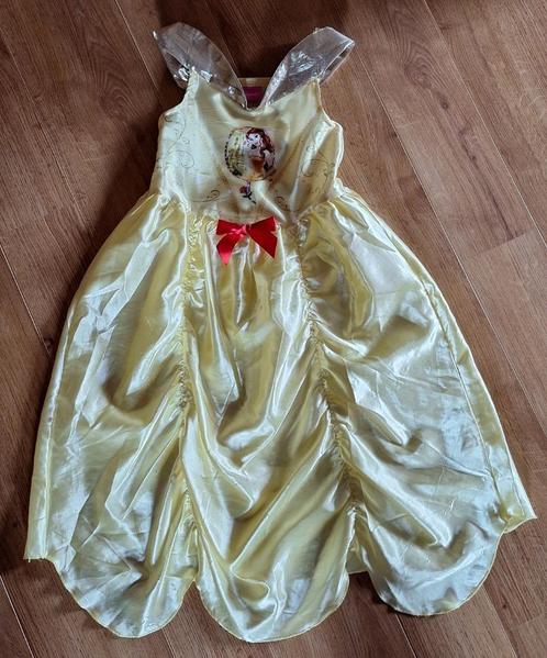Belle verkleedkleed 116, Kinderen en Baby's, Carnavalskleding en Verkleedspullen, Gebruikt, Meisje, 110 t/m 116, Ophalen of Verzenden