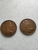 2 New Pence, Elizabeth ll, 1971 2 stuks, Postzegels en Munten, Munten | Amerika, Ophalen of Verzenden