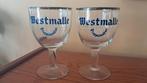 WESTMALLE Trappist 2 glazen, Verzamelen, Glas en Drinkglazen, Ophalen, Zo goed als nieuw