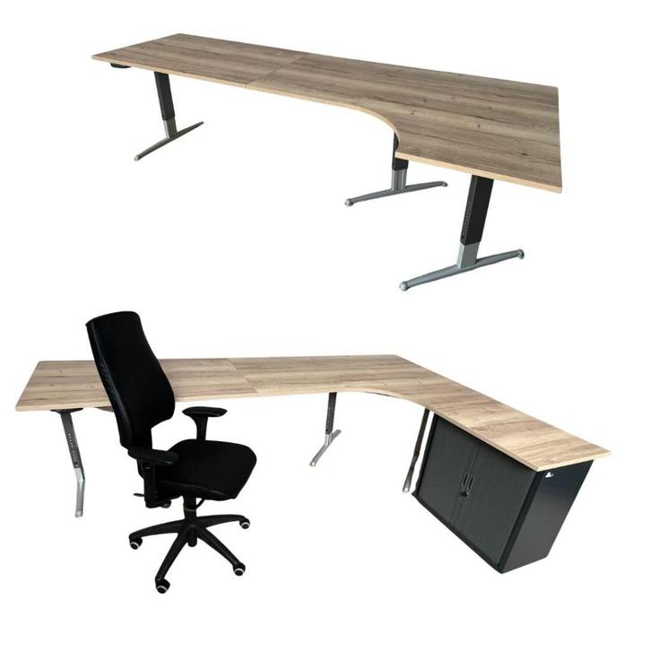 elektrisch Wing Bureau Halifax blad 280x120/80cm x hoogte ve, Huis en Inrichting, Bureaus, Zo goed als nieuw, Bureau, Elektrisch