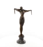 Groot Bronzen Beeld van een Egyptische Danser GRATIS LEVERIN, Verzenden, Brons