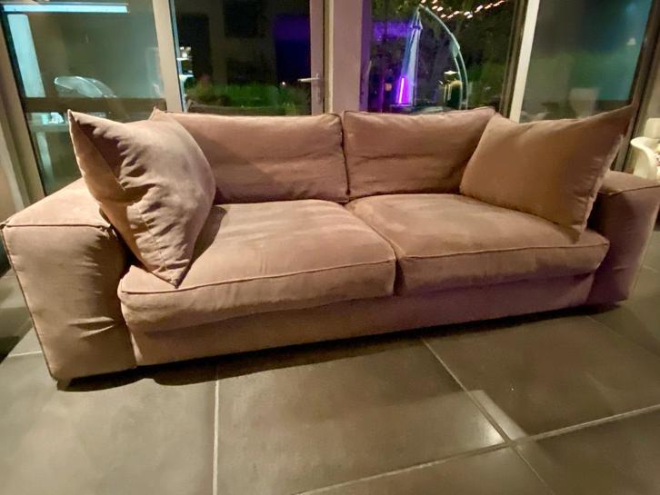 Zalige, hoogkwalitatieve verwen-sofa, Huis en Inrichting, Zetels | Zetels en Chaises Longues, Zo goed als nieuw, Driepersoons