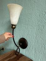 landelijke wandlamp koper, Huis en Inrichting, Lampen | Wandlampen, Ophalen, Zo goed als nieuw, Glas, Landelijk