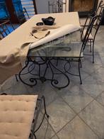 Table + 6 chaises, 75 cm ou plus, 150 à 200 cm, Comme neuf, Enlèvement