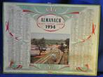 calendrier almanach ptt France 1954, Collections, Enlèvement ou Envoi, Utilisé