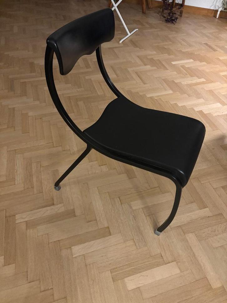 Lot de 6 chaises, Maison & Meubles, Chaises, Utilisé, Cinq, Six Chaises ou plus, Métal, Autres matériaux, Noir, Enlèvement