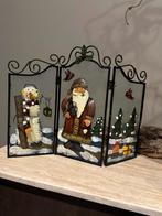 Metalen kerstdecoratie met T-licht houders Santa sneeuwpop, Diversen, Ophalen of Verzenden, Nieuw