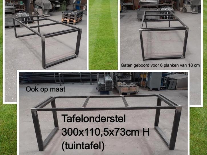 tafelonderstel 300x110,5x73 - eettafel - tafel - tuintafel, Tuin en Terras, Tuintafels, Nieuw, Rechthoekig, Metaal, Ophalen
