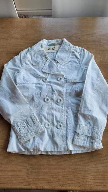 Regenmantel wit Geekay maat 140, Geekay, Enlèvement ou Envoi, Pull ou Veste, Comme neuf