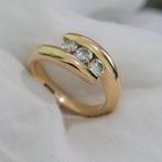 18 karaat heel mooi diamanten ring, Bijoux, Sacs & Beauté, Bagues, Comme neuf, Avec pierre précieuse, Or, Femme