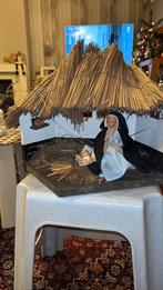 Kerststal met wasse beeldjes, Ophalen, Zo goed als nieuw