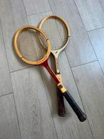 2 oude houten tennisrackets, Sport en Fitness, Tennis, Ophalen, Gebruikt