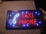 taxi phone ( panneau lumineux ), Collections, Comme neuf, Enlèvement ou Envoi, Panneau publicitaire