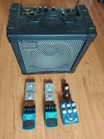 Ampli guitare Roland Cube 30 +pedal board, Guitare, Moins de 50 watts, Enlèvement, Utilisé