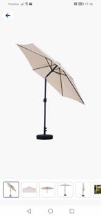 Beige parasol, nieuw, diam. 3m, Tuin en Terras, Parasols, Ophalen, Nieuw, Kantelbaar