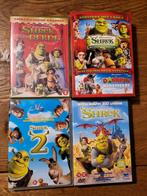 Shrek 1 , 2 en 3 + kerstbox met 2 dvd's, in prima staat., Comme neuf, Enlèvement ou Envoi