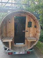 Barrel sauna, Sport en Fitness, Ophalen, Zo goed als nieuw, Fins of Traditioneel, Complete sauna