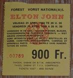 Elton John concertticket Vorst Nationaal 1986 billet concert, Autres types, Utilisé, Enlèvement ou Envoi