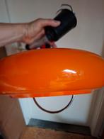 Vintage oranje hanglamp, Huis en Inrichting, Ophalen, Zo goed als nieuw