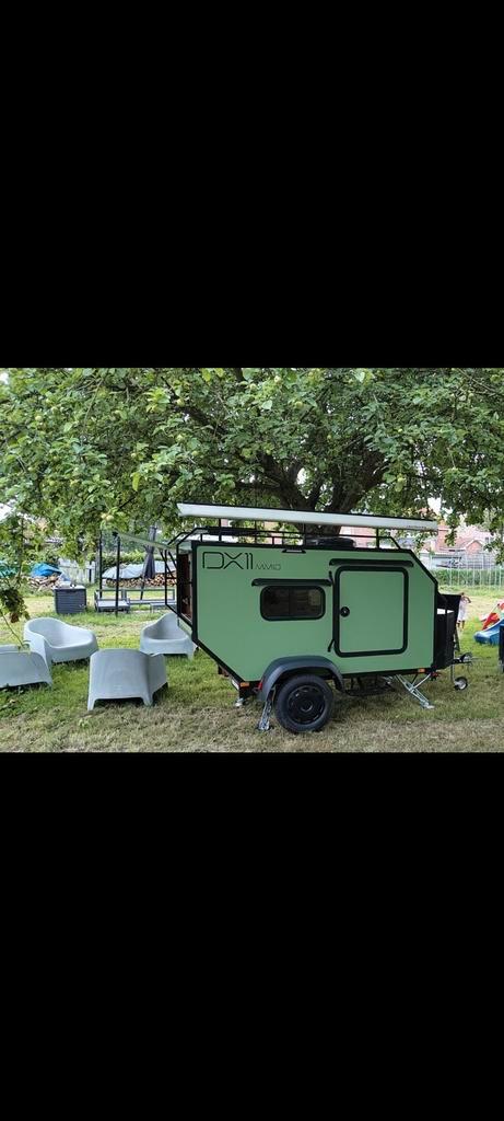 Squaredrop tiny caravan, Caravans en Kamperen, Caravans, Particulier, Zonnepaneel, Ophalen