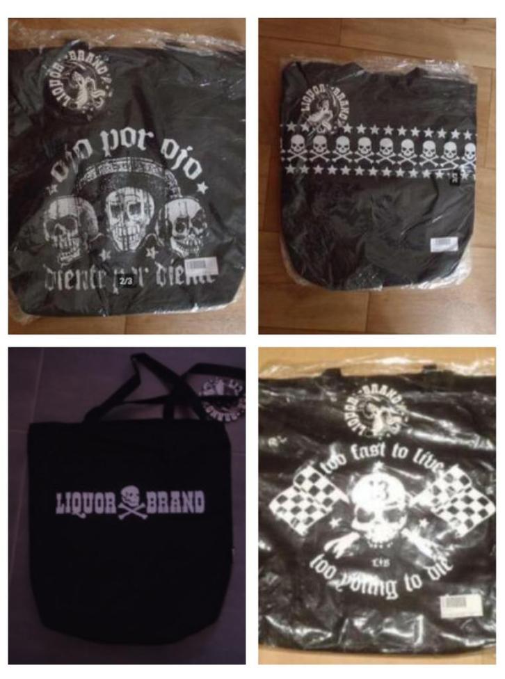 tassen met schedels, zwart , nieuw, Motoren, Kleding | Motorkleding, Overige typen, Dames, Heren, Kinderen, Nieuw met kaartje