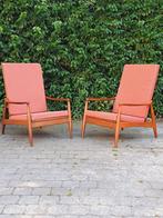 2 fauteuils scandinaves vintage., Enlèvement ou Envoi, Utilisé, Bois, Vintage