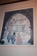 Anton Pieck , gesigneerd , genummerde print , 128/200, Antiek en Kunst, Kunst | Tekeningen en Fotografie, Ophalen