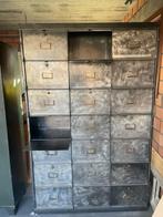 Prachtige metalen vakken kast / kleppenkast, Huis en Inrichting, Kasten | Overige, Ophalen, Gebruikt