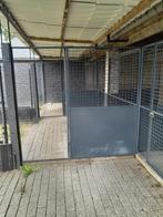 Zwarte panelen hondenren, Dieren en Toebehoren, Ophalen, Hondenkennel, 100 cm of meer, 110 cm of meer