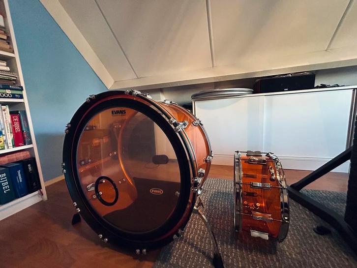 Ludwig vistalite kick en snare, Musique & Instruments, Batteries & Percussions, Comme neuf, Ludwig, Enlèvement