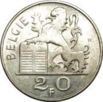 20 Frank Belgie 1953 zilver  beschikbaar voor biedingen