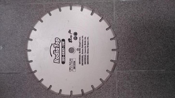 Rodia Diamant zaagblad Seg Gray 10N Ø 400, Doe-het-zelf en Bouw, Gereedschap | Machine-onderdelen en Toebehoren, Nieuw, Ophalen of Verzenden