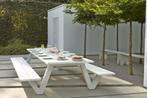 XL TUINTAFEL-PICKNICKTAFEL wit aluminium, Tuin en Terras, Ophalen, Nieuw, Rechthoekig, Aluminium