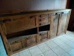 Grand buffet en bois massif de 2,61 m - nombreux rangements, Enlèvement